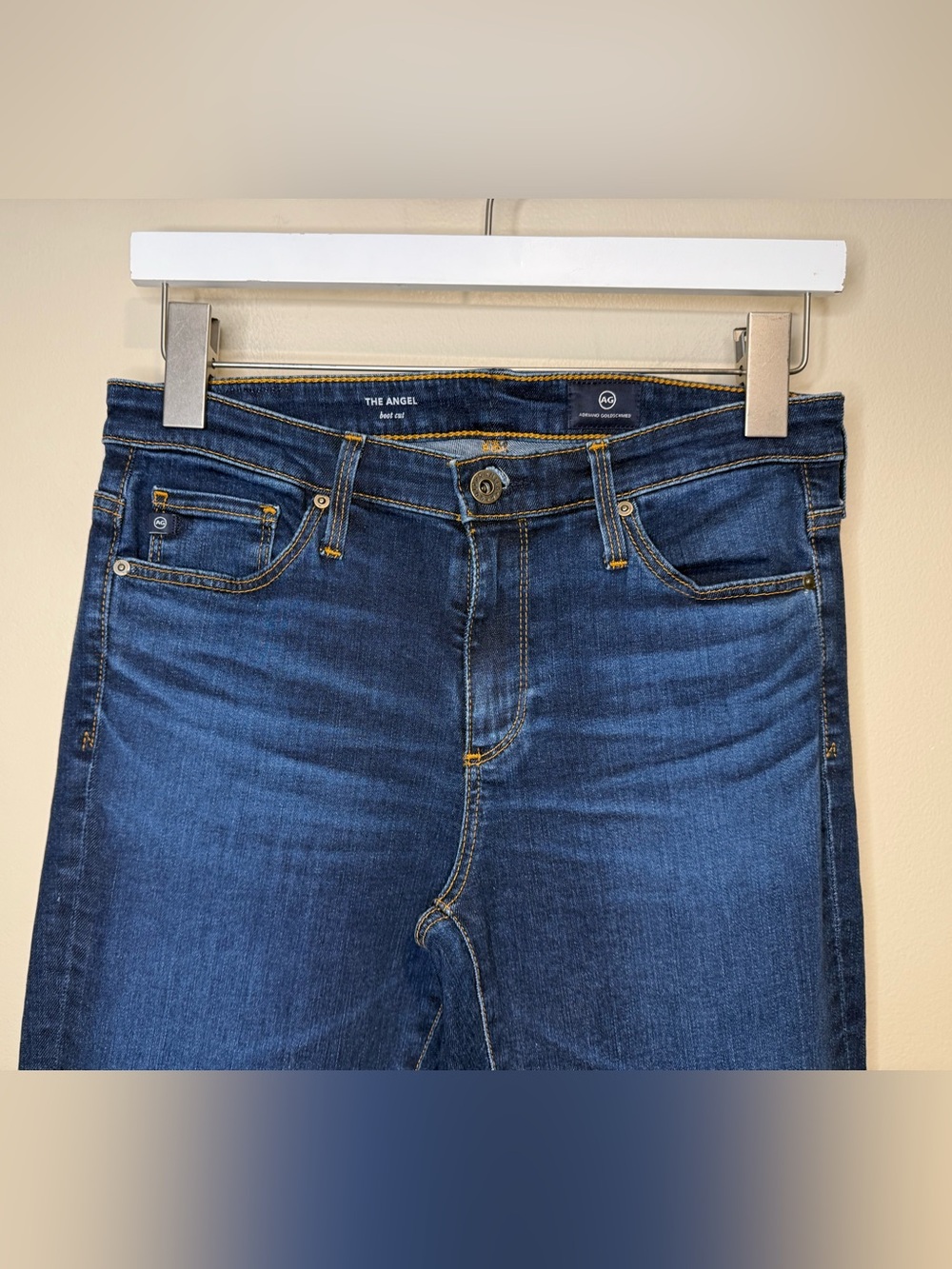 Ag Adriano Goldschmied The Angel Bootcut Women's Blue Jeans Size 27 - Picture 3 of 11